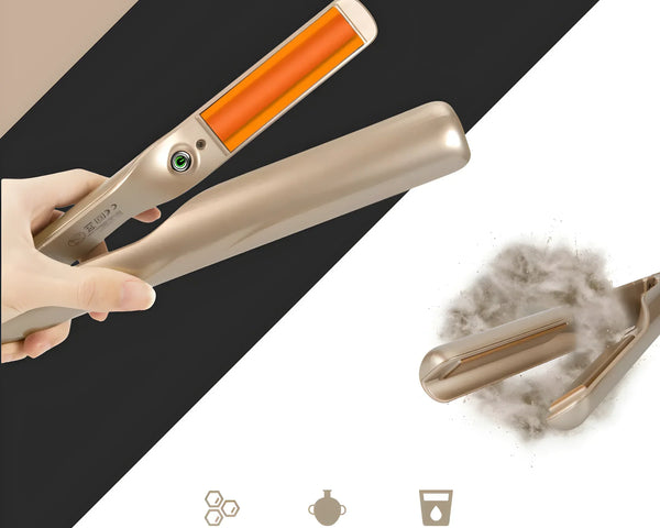 HairDeluxe™ | 2-in-1 Glätteisen & Lockenstyler – Perfektes Styling für Glattes und Lockiges Haar