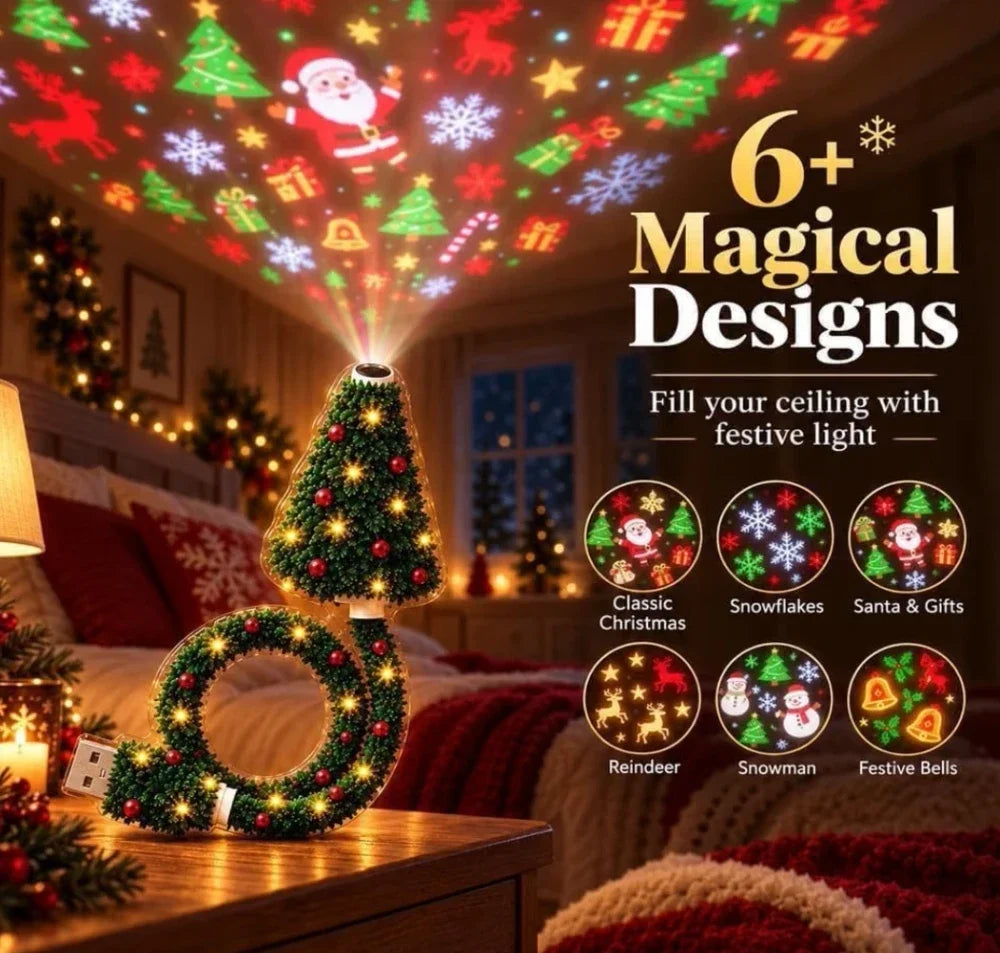 WinterBeam™ Weihnachts-Projektor | Magischer Lichterzauber für Decke & Zuhause
