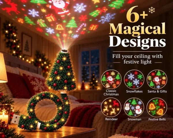 WinterBeam™ Weihnachts-Projektor | Magischer Lichterzauber für Decke & Zuhause