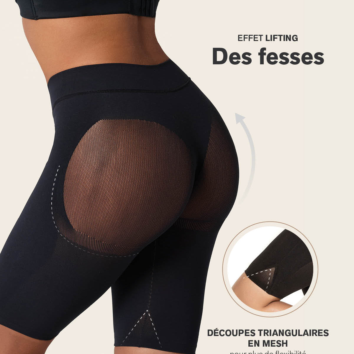 Gut sitzende, unsichtbare Shorts zur Po-Straffung