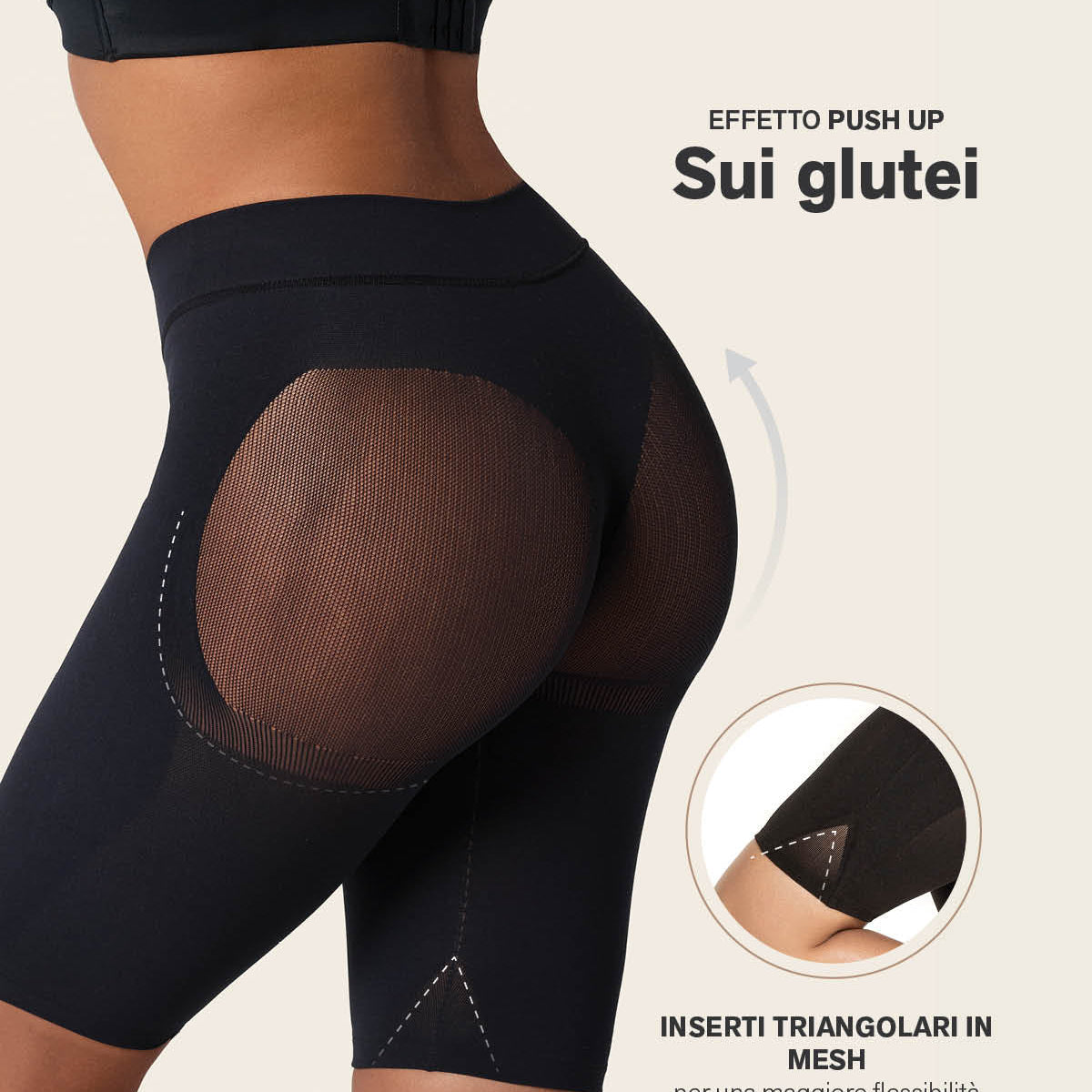 Gut sitzende, unsichtbare Shorts zur Po-Straffung