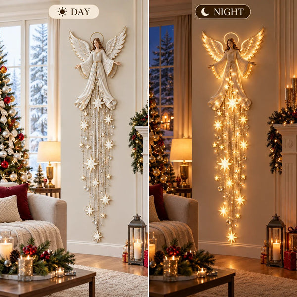 Celestara™ Engel-Weihnachtsleuchte | Warmes Sternenlicht & festliche Wohlfühlatmosphäre