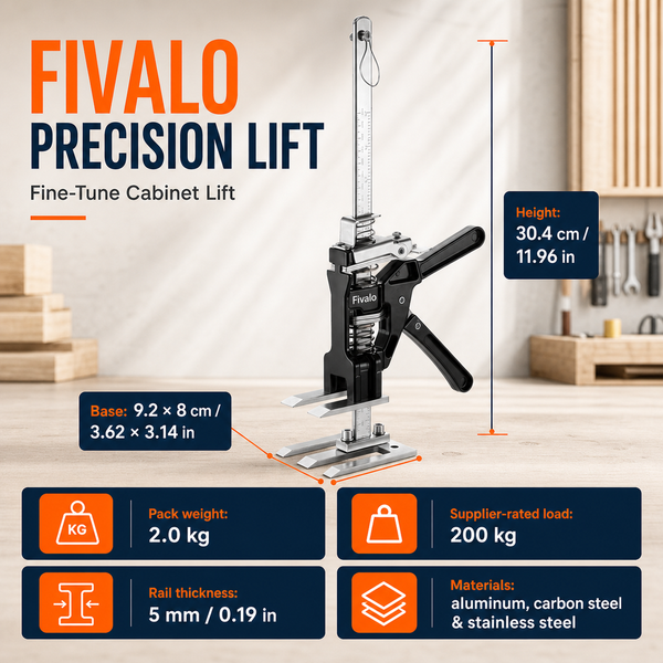 ProLiftor™ 2-in-1 Schrankheber & Montagestützen – Für Präzise, Freihändige Installationen