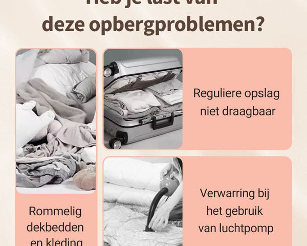 KomprimierFix™ Aufbewahrungstasche für maximalen Platz