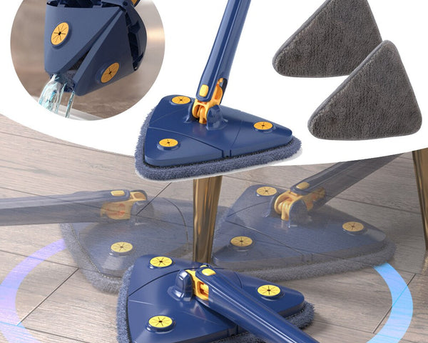 CleanPro™ - 360-Grad-Drehwischmopp mit Fransen<br> (+2 GRATIS-Tücher)