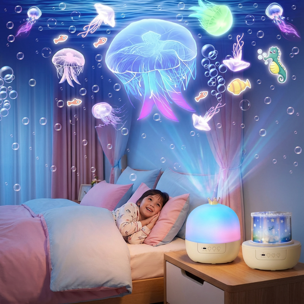 2in1 Kinder Nachtlicht und Projektor