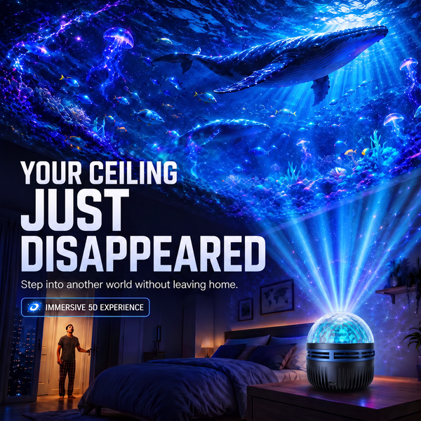 CosmoSphere™ 360° Galaxie-Projektor | Faszinierende Lichteffekte für dein Zuhause