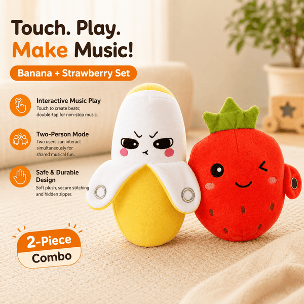 MeloJoy™ Interaktives Musik-Plüschtier | Berührungsgesteuerter Spielspaß für Kinder