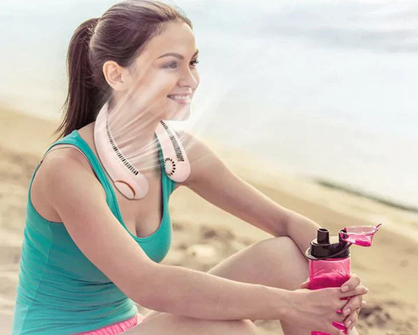 FreshBreeze™ – Tragbarer Nackenventilator für Erfrischung unterwegs