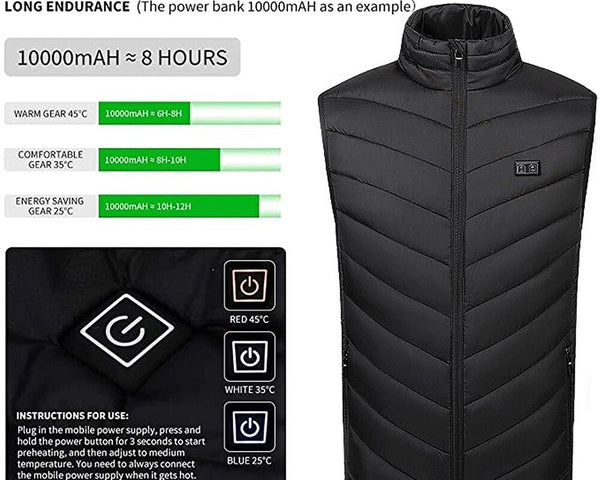 Beheizte Weste Unisex