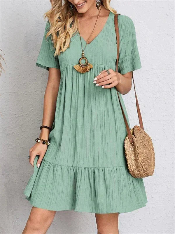 Lumie™ | Elegantes Retro Kleid mit V-Ausschnitt
