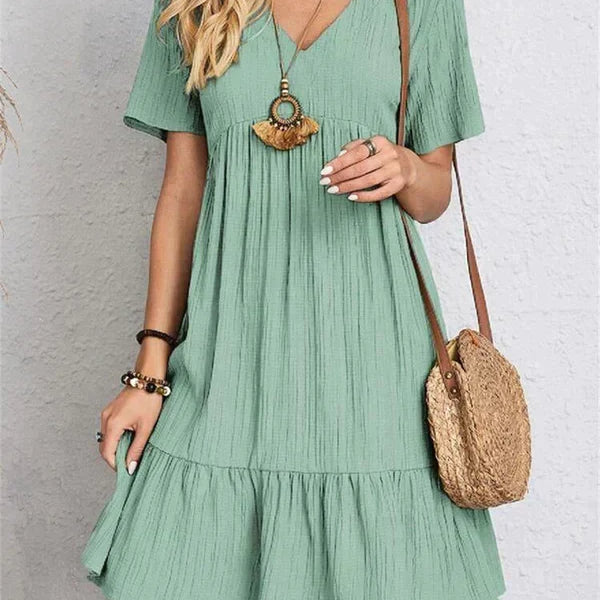 Lumie™ | Elegantes Retro Kleid mit V-Ausschnitt