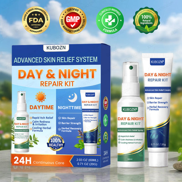 Psoriasis Tag- & Nacht-Reparatursystem | 24h Hautpflege-Duo