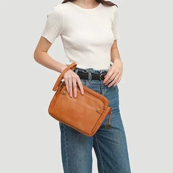 Leder Crossbody Tasche