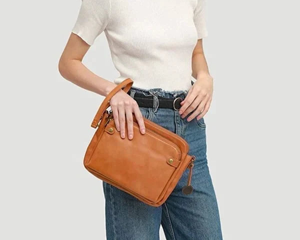 Leder Crossbody Tasche