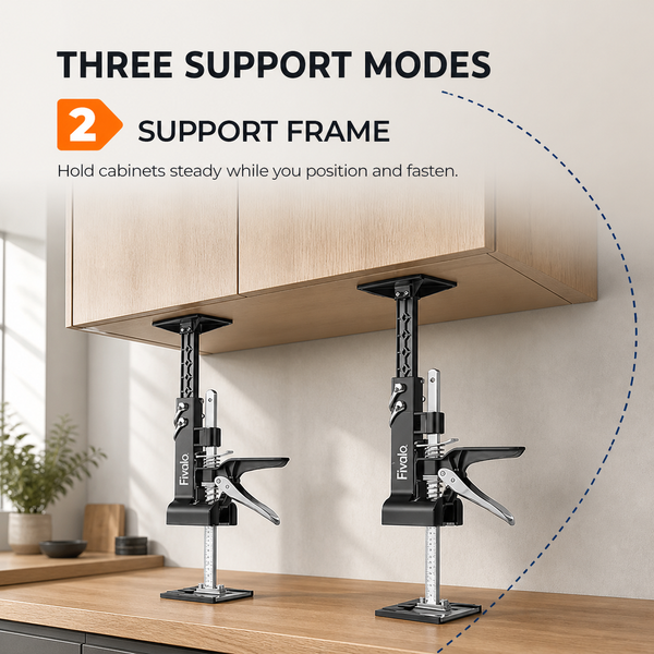 ProLiftor™ 2-in-1 Schrankheber & Montagestützen – Für Präzise, Freihändige Installationen