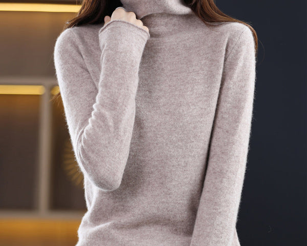 Audrey™ 100% Pure Wol Rollkragenpullover