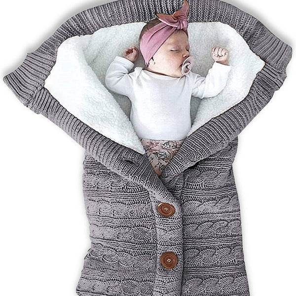 LittleSleep™ - Wärmender, gestrickter Winterschlafsack für Babys
