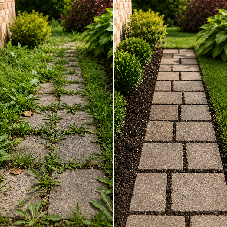 WeedLock™ | Tiefenwirksames Unkrautvernichtungspulver – Für Saubere Wege, Einfahrten & Gartenflächen