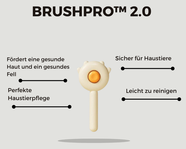 BrushPro™ 2.0 - Die ultimative Pflegebürste für glänzendes und gesundes Haustierfell!