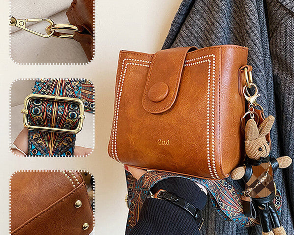 RetroCharm™ – Vintage-Mode-Tasche mit verstellbarem breiterem Schultergurt
