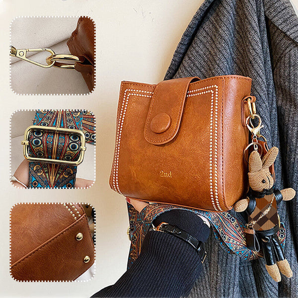 RetroCharm™ – Vintage-Mode-Tasche mit verstellbarem breiterem Schultergurt
