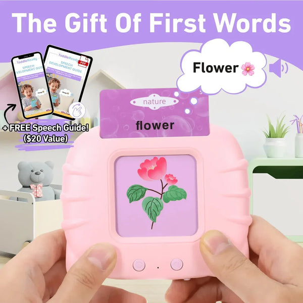 TalkiJoy™ Montessori Sprechkarten – Interaktives Lernspielzeug für erste Wörter | Spielerisch Sprache entdecken