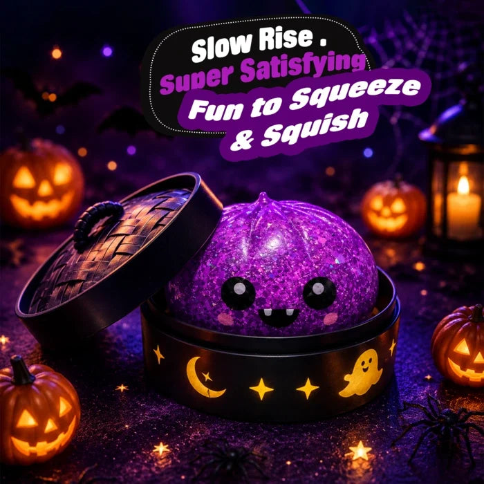 BooBun™ Halloween-Squishies – Glitzernde Überraschungsfiguren zum Drücken