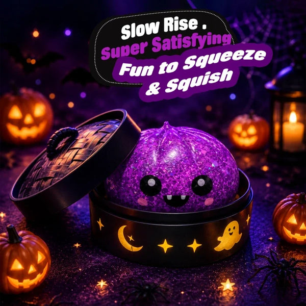 BooBun™ Halloween-Squishies – Glitzernde Überraschungsfiguren zum Drücken