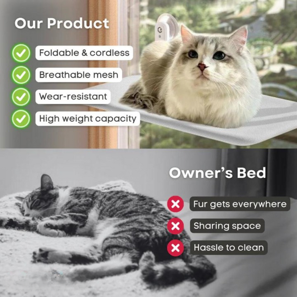 CatsHeaven - Faltbare Hängematte für Katzen [Letzter Tag Rabatt]