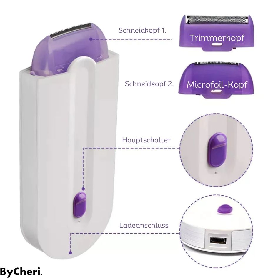 LumiShave™ | Elektrischer Haarentferner – Für Seidig Glatte Haut Ohne Hautirritationen