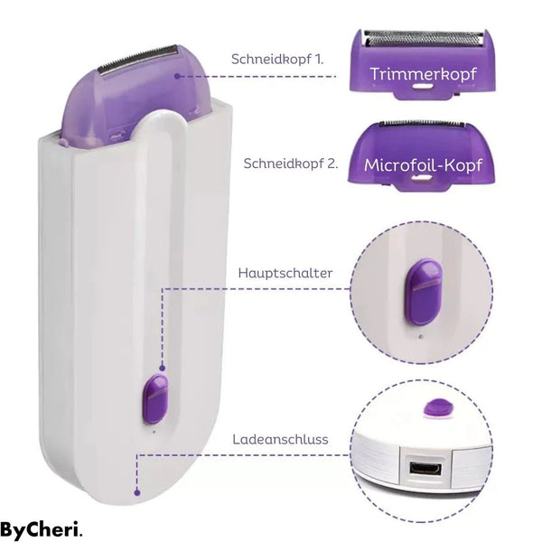 LumiShave™ | Elektrischer Haarentferner – Für Seidig Glatte Haut Ohne Hautirritationen
