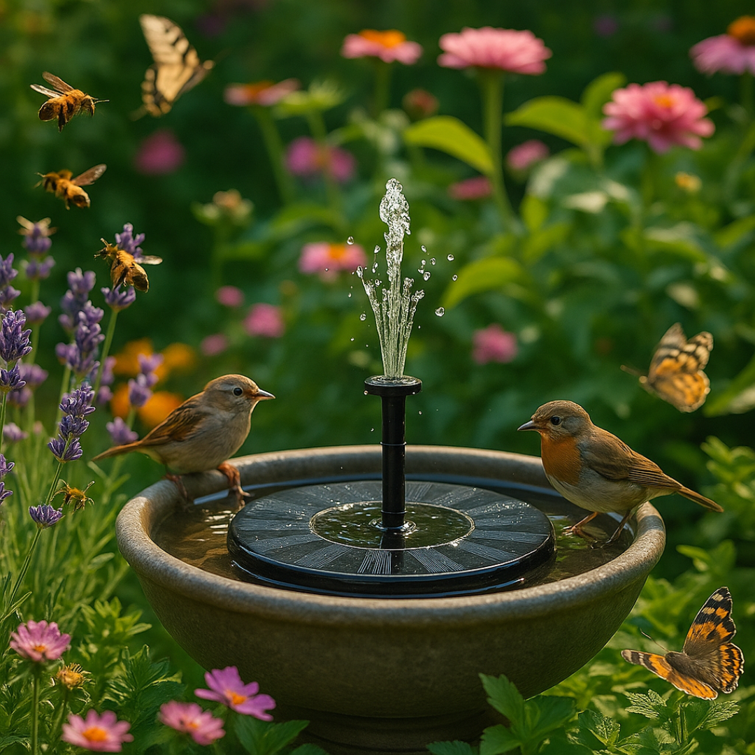 FloraFontana™ – Der Solarbrunnen für lebendige Gärten.