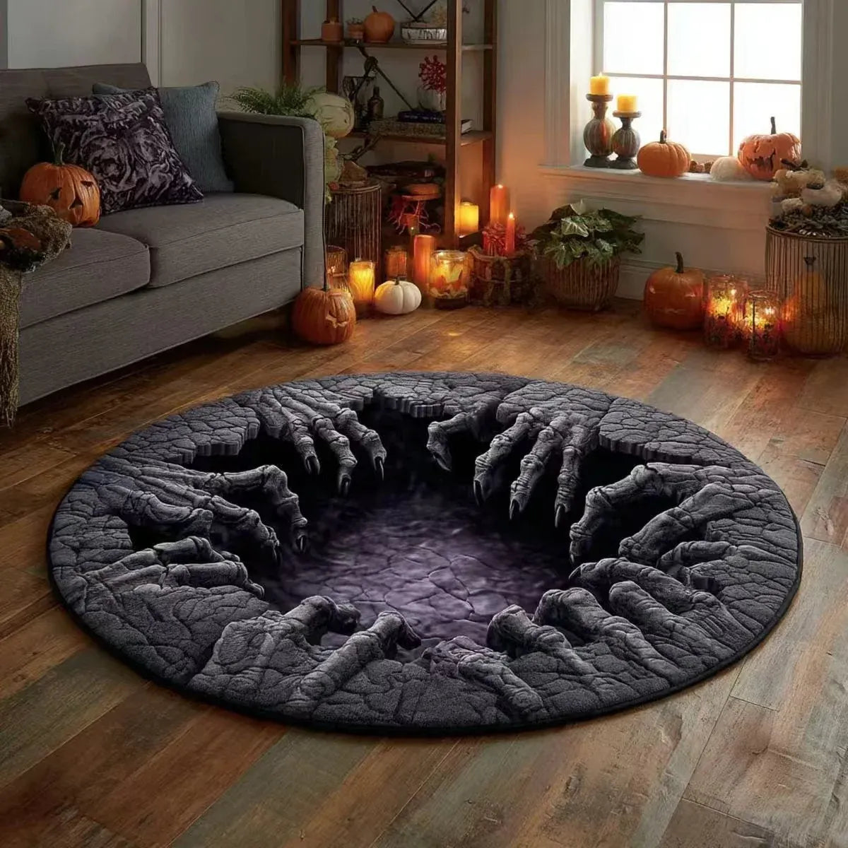 SpookDepth™ 3D Halloween Illusions-Teppich | Schauriger Tiefeneffekt