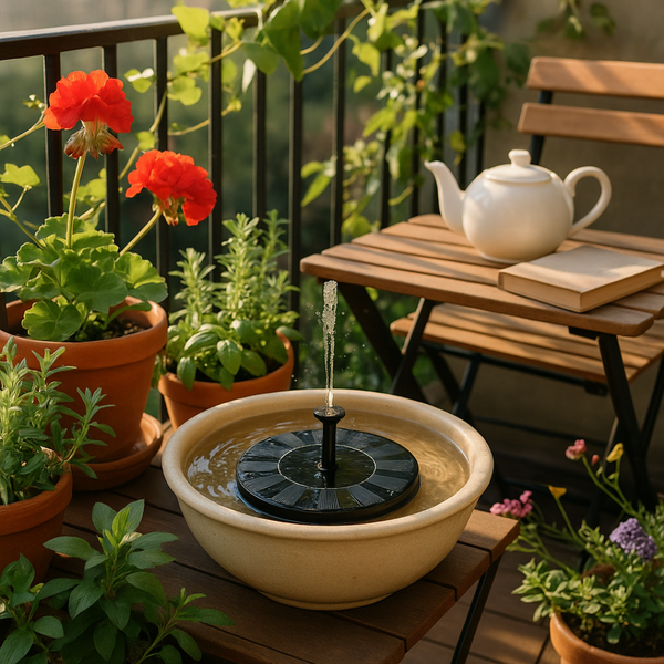 FloraFontana™ – Der Solarbrunnen für lebendige Gärten.