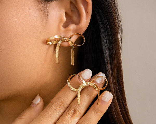 Gisselle™ Elegante Kette Schleife Ohrring
