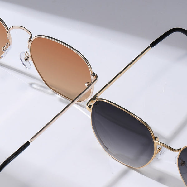 2 Paar Mode Brille mit Metall Rahmen