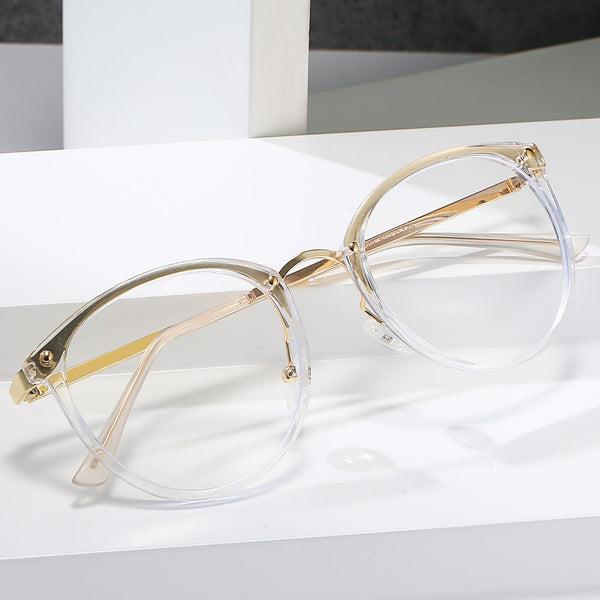 Anti-Blaulicht-Brille rundem Rahmen