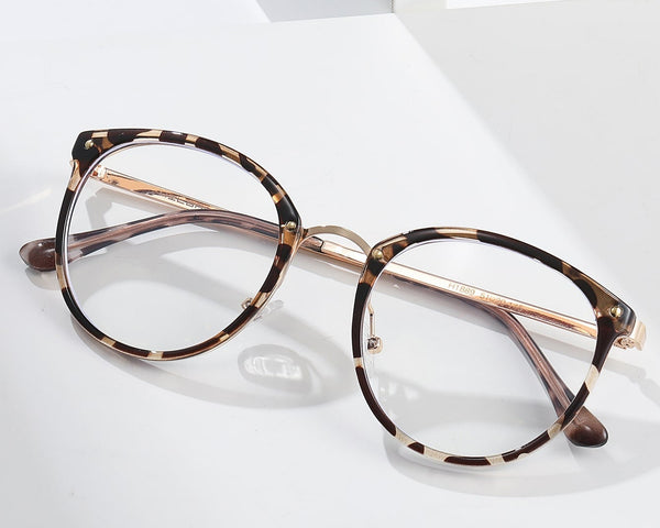 Anti-Blaulicht-Brille rundem Rahmen