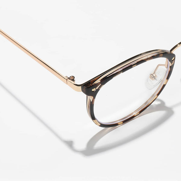 Anti-Blaulicht-Brille rundem Rahmen