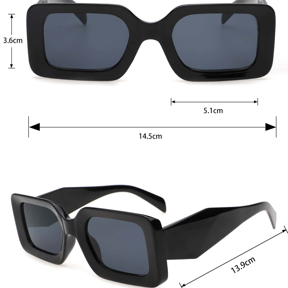 Mode Brille mit quadratischem Rahmen