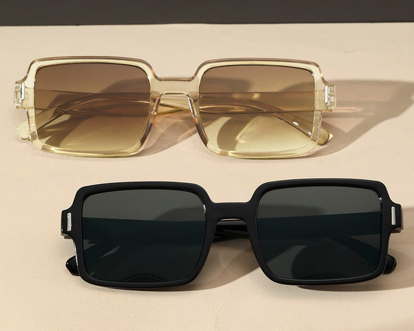 2 Paar Mode Brille mit quadratischem Rahmen, Schildpatt