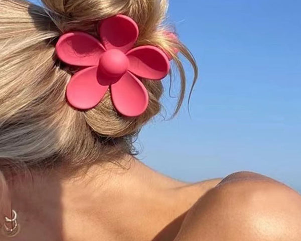 Haarklammer mit Blume Design