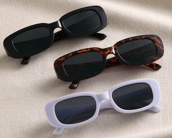 3 Paar Sonnenbrille mit quadratischem Rahmen
