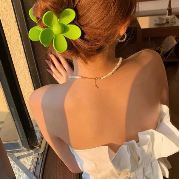 Haarklammer mit Blume Design