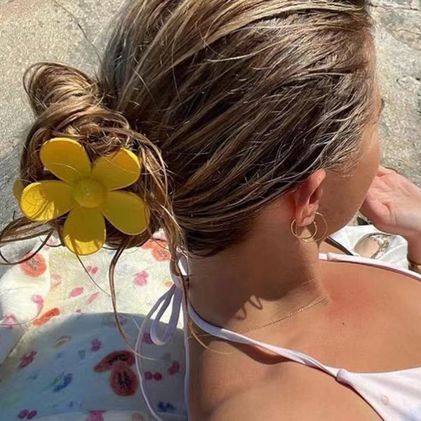 Haarklammer mit Blume Design