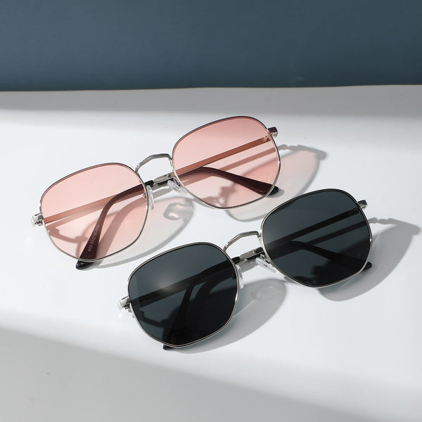 2 Paar Mode Brille mit Metall Rahmen