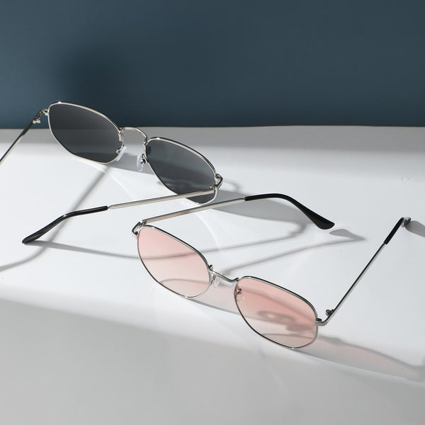 2 Paar Mode Brille mit Metall Rahmen