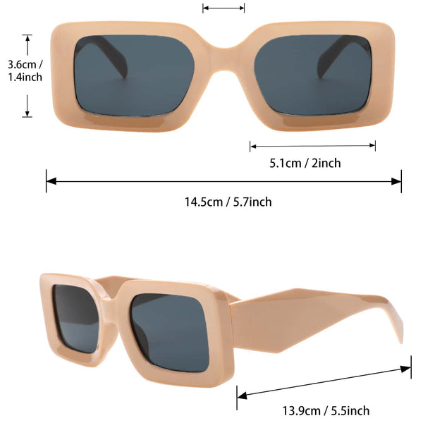 Mode Brille mit quadratischem Rahmen