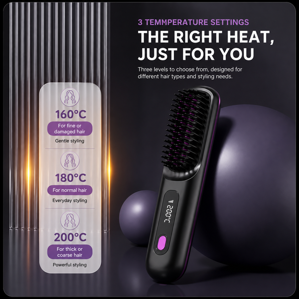 SleekGo™ Kabelloser Mini-Haarglätter – Glatte, frizzfreie Haare überall unterwegs